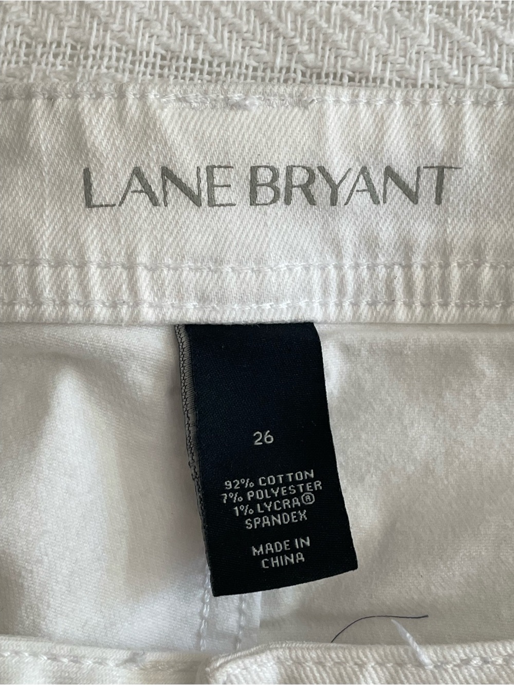 Women’s Lane Bryant White Capri Jeans -Plus Size 26W. - Picture 3 of 6
